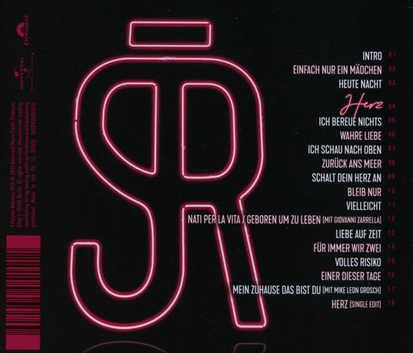 Albumcover mit einem rot stilisierten SR-Logo auf schwarzem Hintergrund, mit Text.
