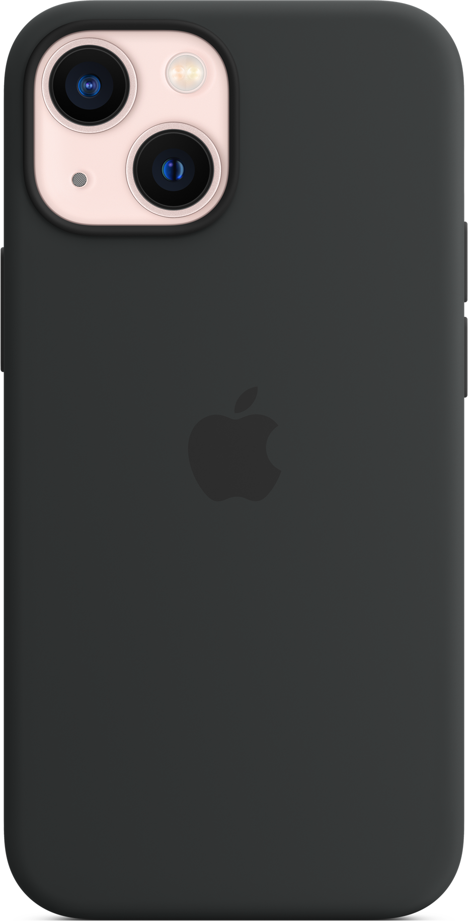 APPLE Silikon Case mit MagSafe Backcover, für Apple iPhone 13 mini, Mitternacht