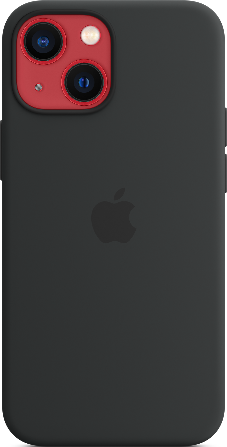 APPLE Silikon Case mit MagSafe Backcover, für Apple iPhone 13 mini, Mitternacht