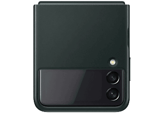 SAMSUNG Galaxy Z Flip3 bőr hátlap, fekete (EF-VF711LBEG)