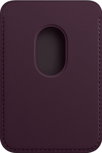APPLE Leder Wallet mit MagSafe Sleeves, für Apple iPhone 12 Pro-13 Pro Max, Dunkelkirsch