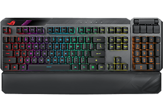 ASUS ROG Claymore II - Gaming-Tastatur, Kabellos / kabelgebunden, QWERTZ, Full size, Opto-Mechanical, Dunkelgrau/Schwarz