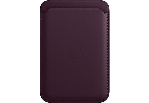 Apple cartera de piel con MagSafe para el iPhone, Cereza oscuro