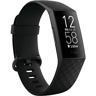 Pulsera de actividad - Fitbit Charge 4, Negro, 2.27 cm, Bluetooth