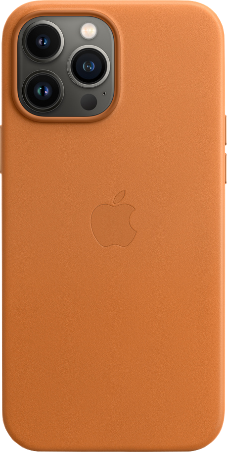 APPLE Cover Leather with Magsafe iPhone 13 Pro Max Golden Brown (MM1L3ZM/A)