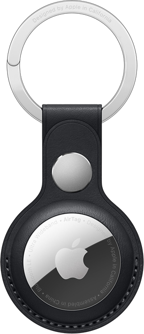 APPLE Porte-clés en cuir AirTag Midnight (MMF93ZM/A)