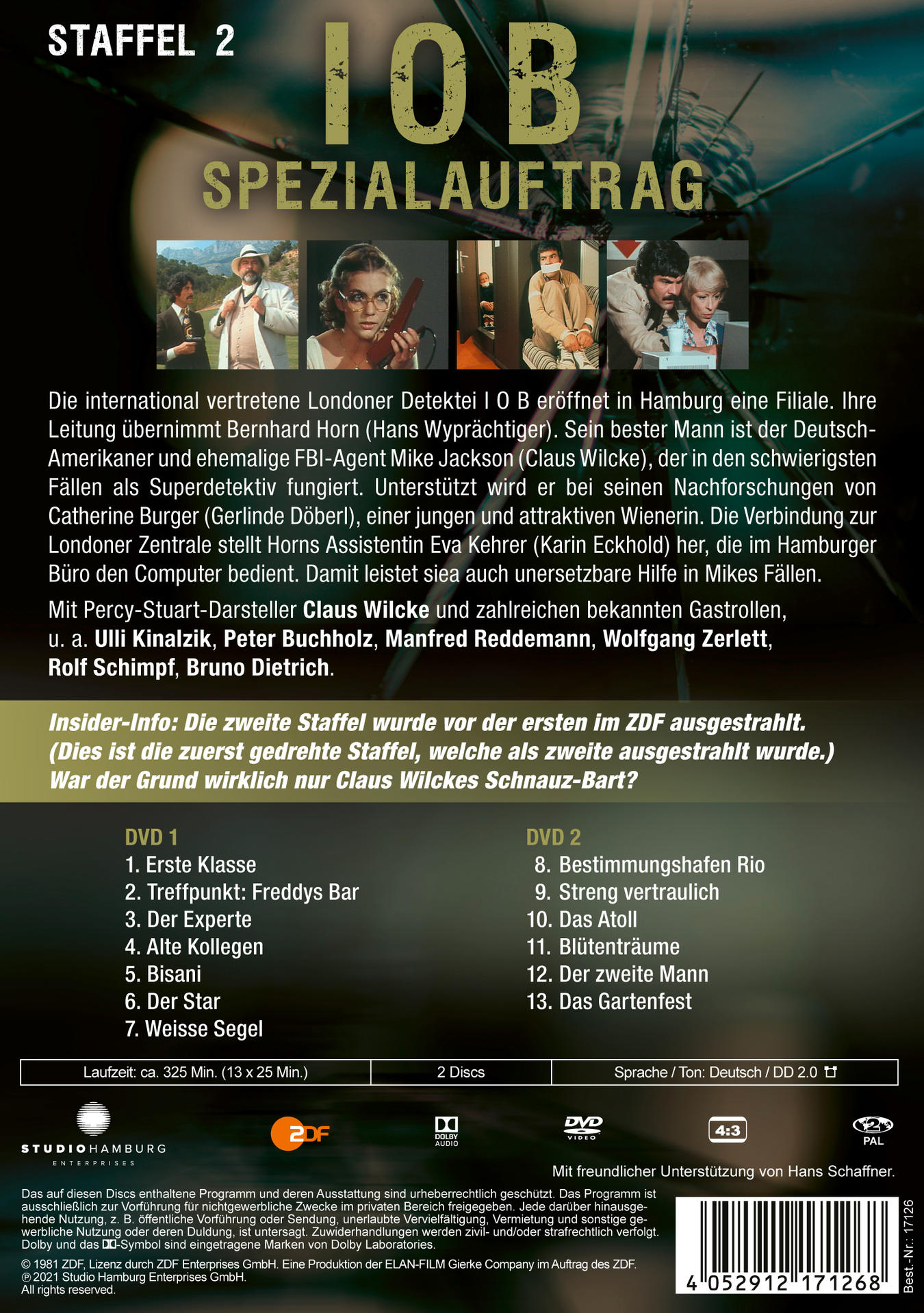 DVD-Cover einer Fernsehsendung. Text auf Deutsch. Enthält Bilder von Schauspielern.