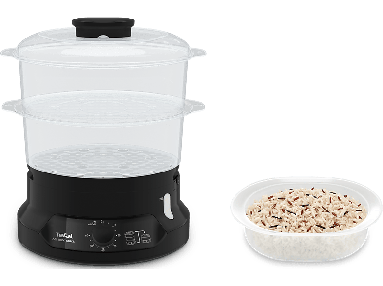 TEFAL VC139810 Mini Compact Ételpároló, fekete