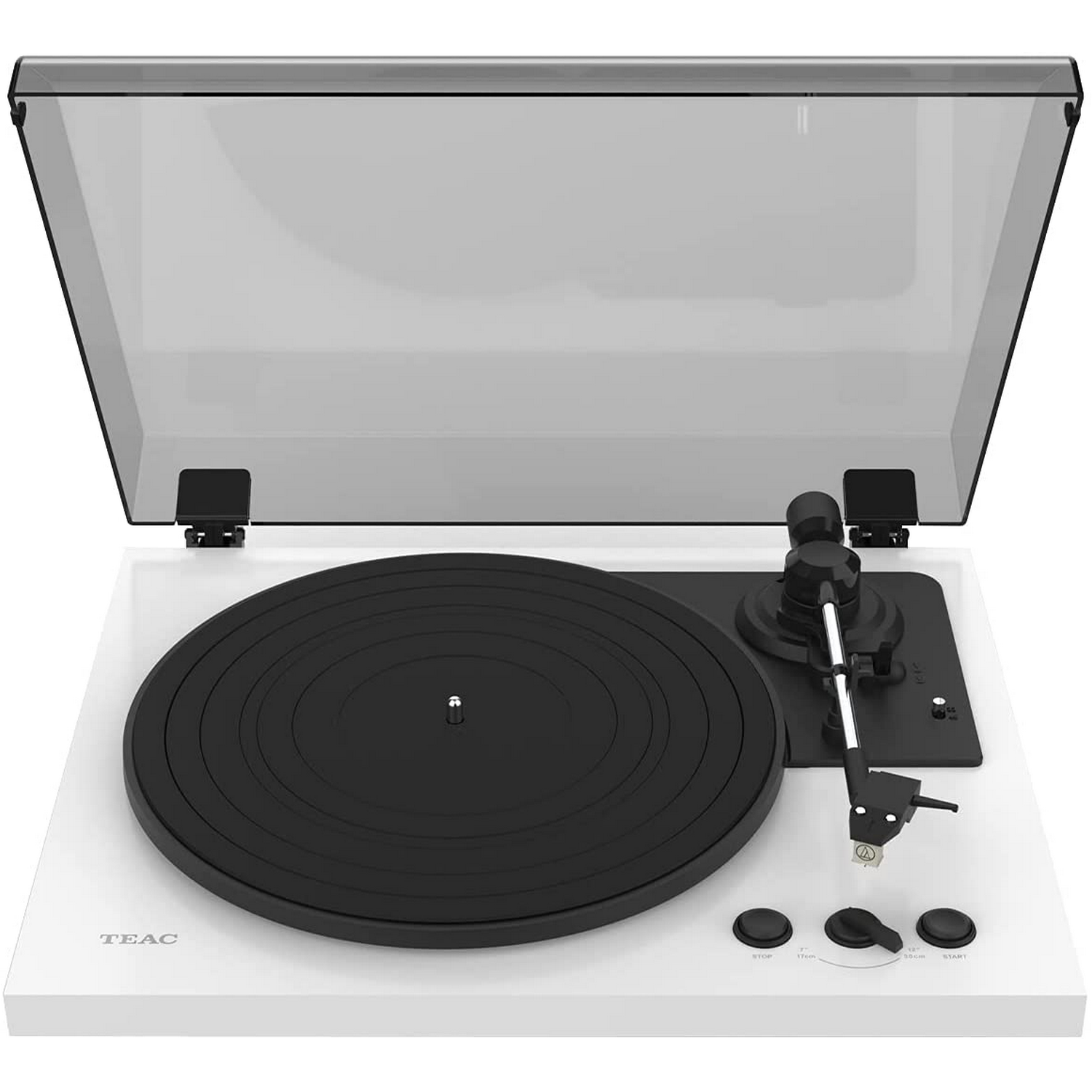 Tocadiscos - Teac TN-175-W, Hi-Fi, Giro automático, Tracción por correa, 33/45 RPM, Blanco