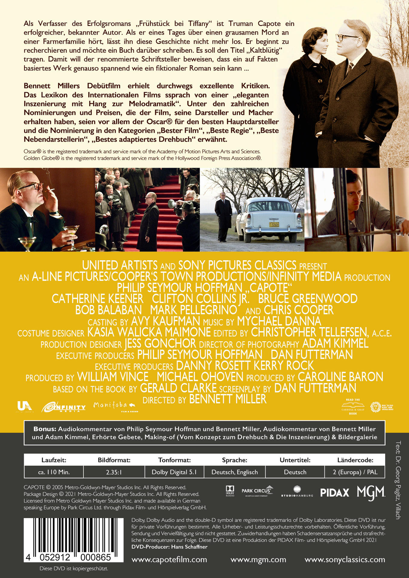 Ein Filmplakat mit Text und Fotos von Schauspielern.