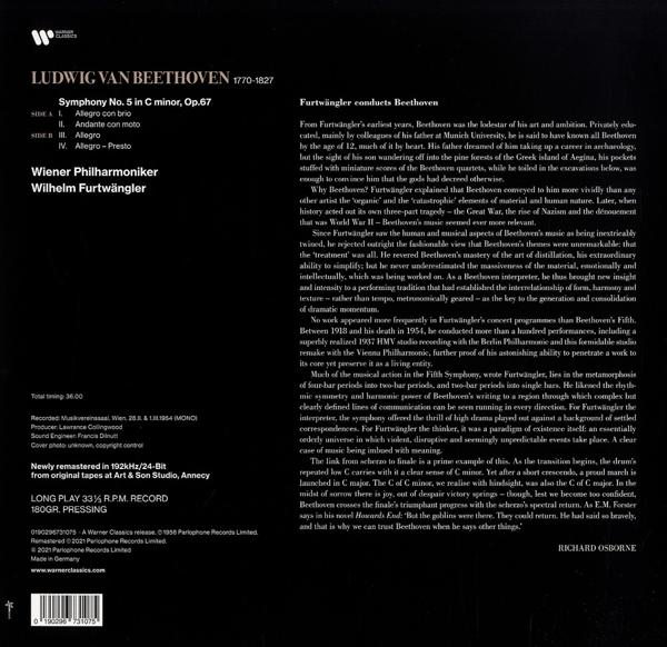 Furtwängler - SYMPHONY NO. 5 - (Vinyl)