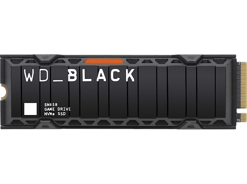 WD_BLACK SN850 mit Kühlkörper - Works with PlayStation™ 5*, Gaming SSD, 2 TB SSD PCI Express, intern