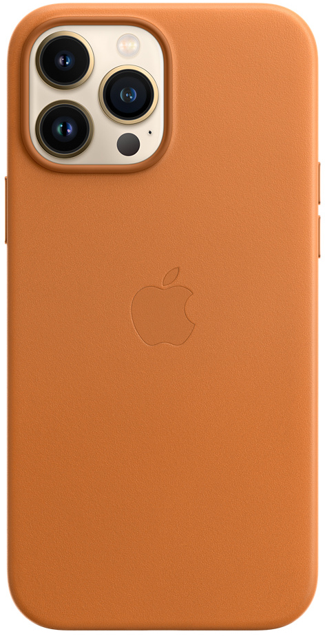 APPLE Cover Leather with Magsafe iPhone 13 Pro Max Golden Brown (MM1L3ZM/A)