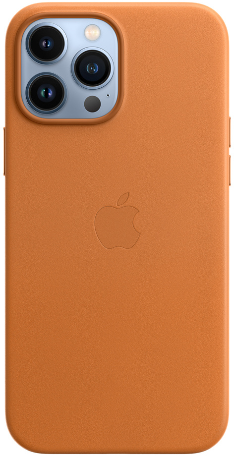 APPLE Cover Leather with Magsafe iPhone 13 Pro Max Golden Brown (MM1L3ZM/A)