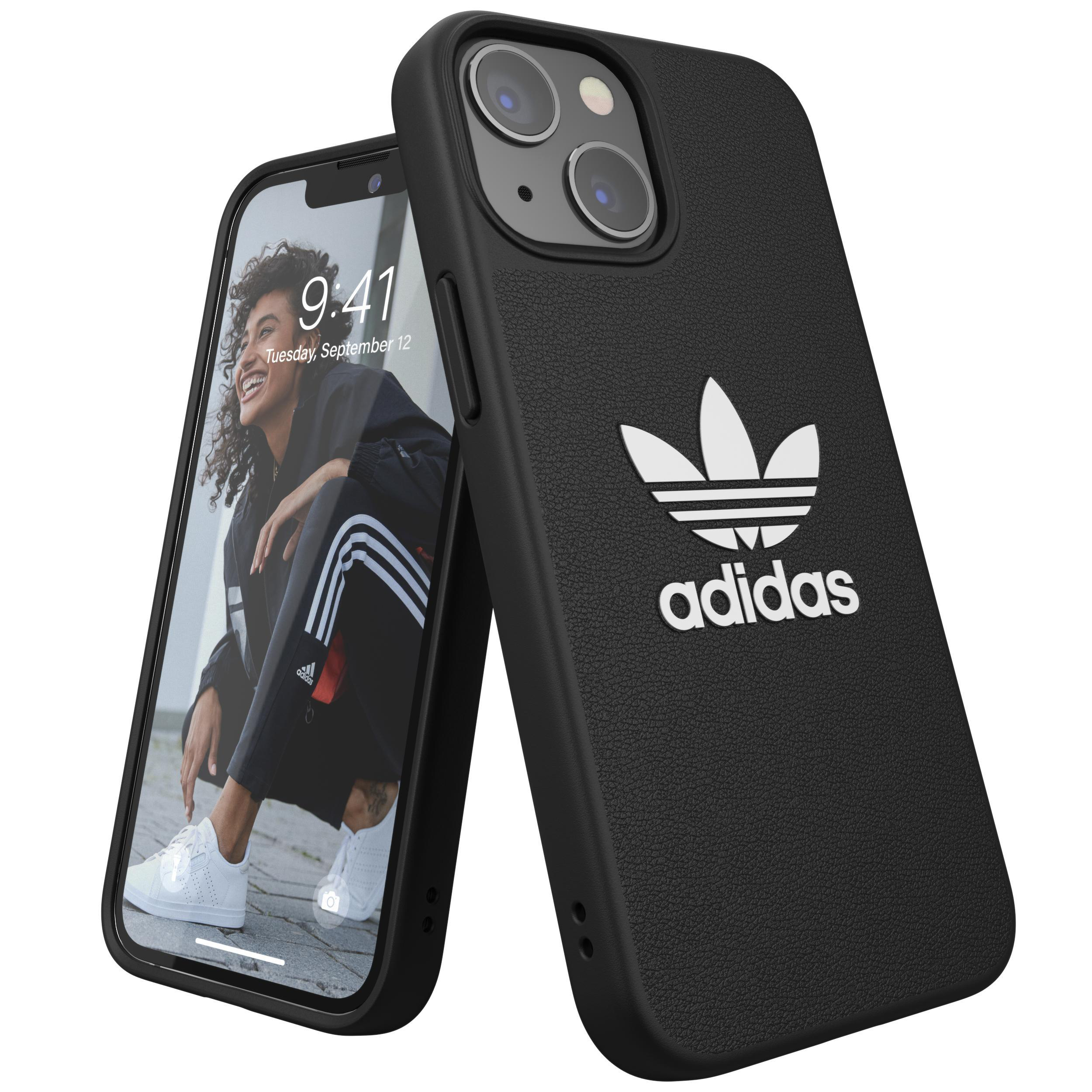 ADIDAS ORIGINALS Moulded Case BASIC, Backcover, Apple, iPhone 13 Mini, Schwarz/Weiß