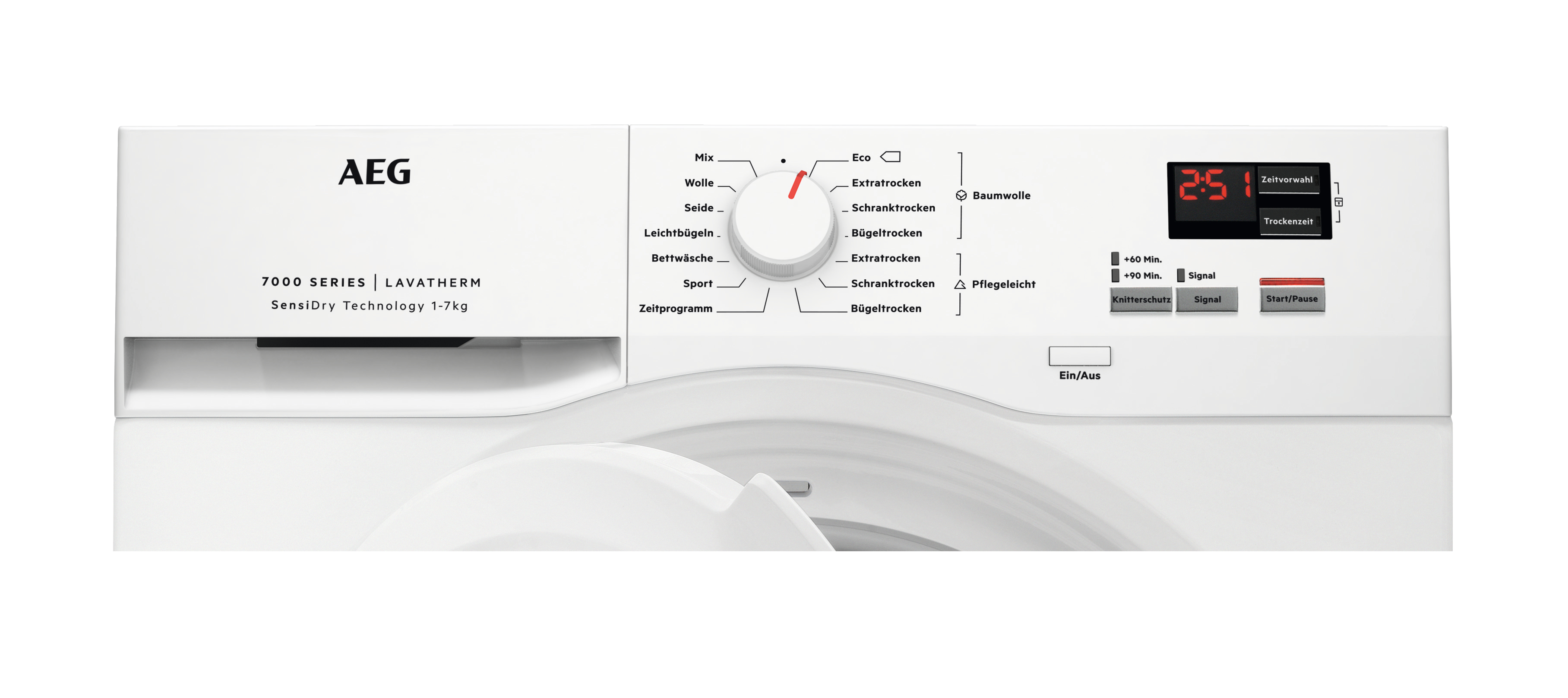 AEG T7DB41580 Wärmepumpentrockner Serie 7000 mit SensiDry® Wärmepumpen-Technologie (8 kg, A++, Weiß / Weiß / Weiß)