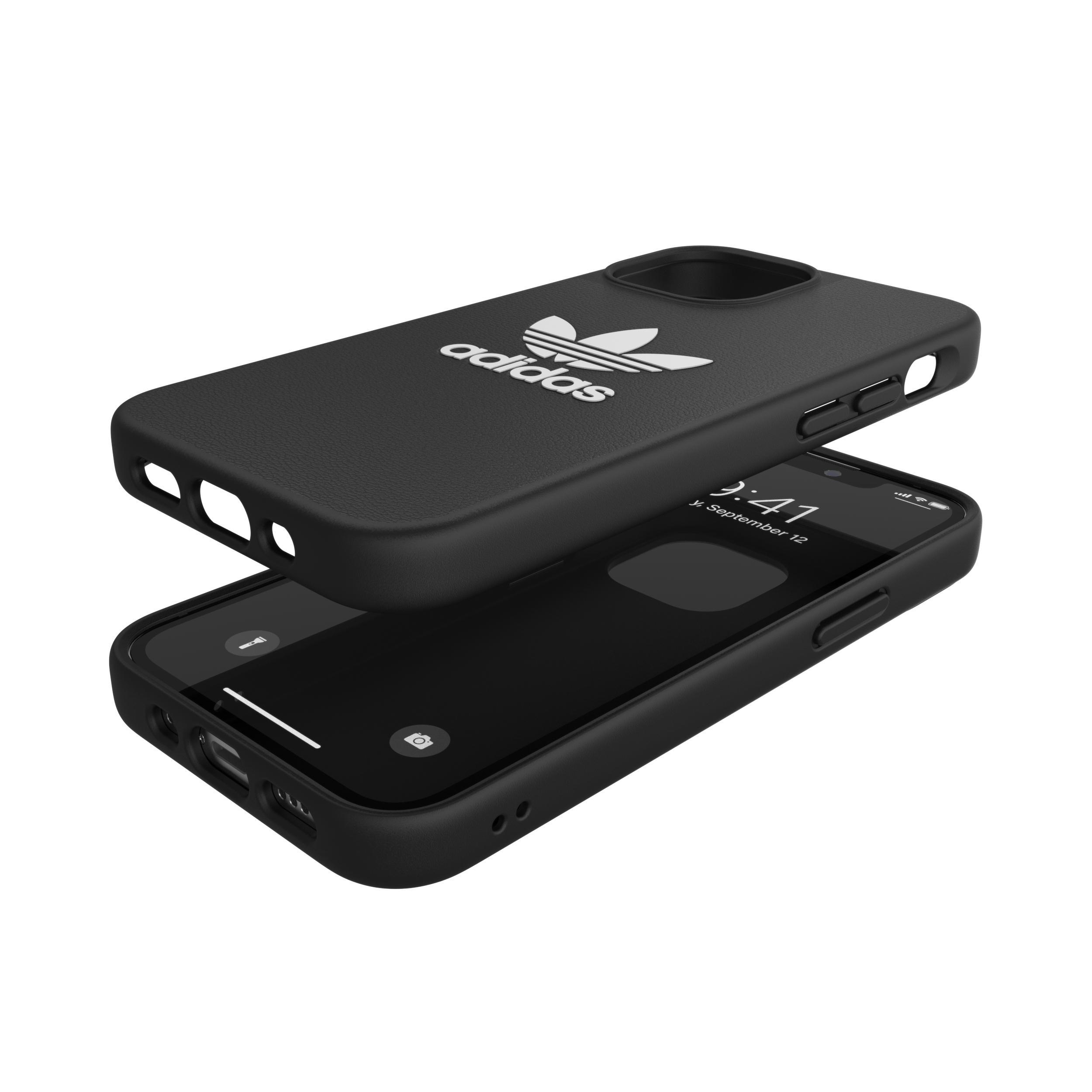 ADIDAS ORIGINALS Moulded Case BASIC, Backcover, Apple, iPhone 13 Mini, Schwarz/Weiß
