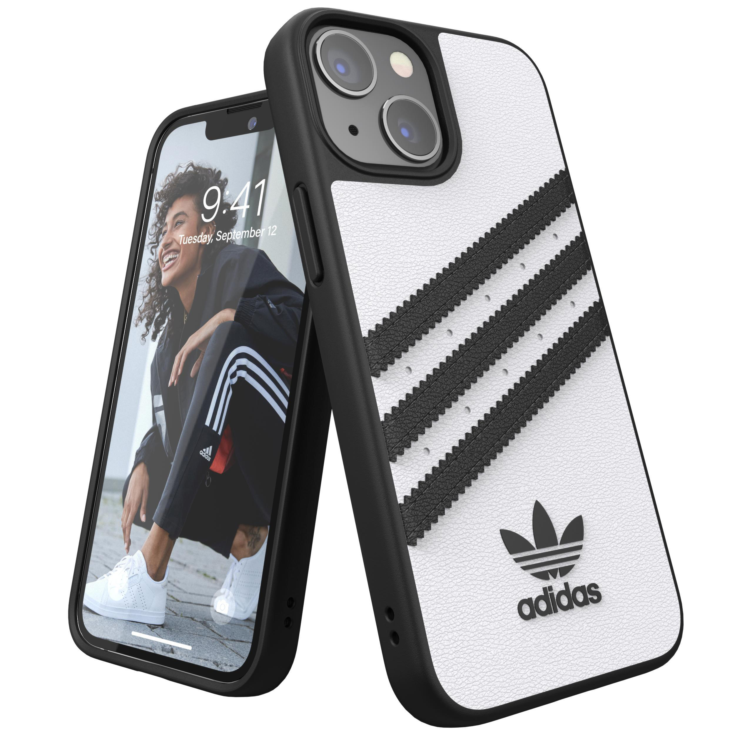ADIDAS ORIGINALS Moulded Case, Backcover, Apple, iPhone 13 Mini, Schwarz/Weiß