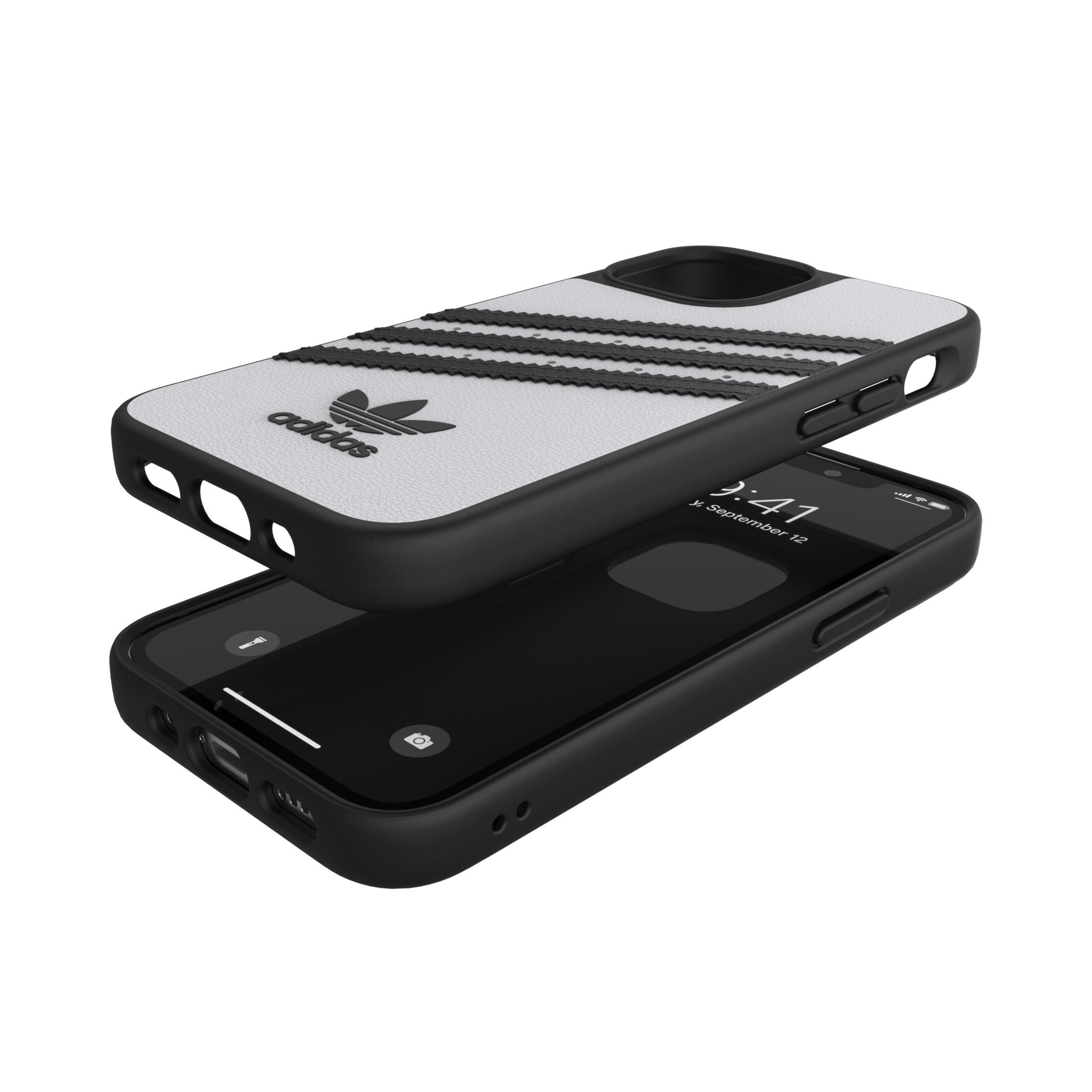 ADIDAS ORIGINALS Moulded Case, Backcover, Apple, iPhone 13 Mini, Schwarz/Weiß