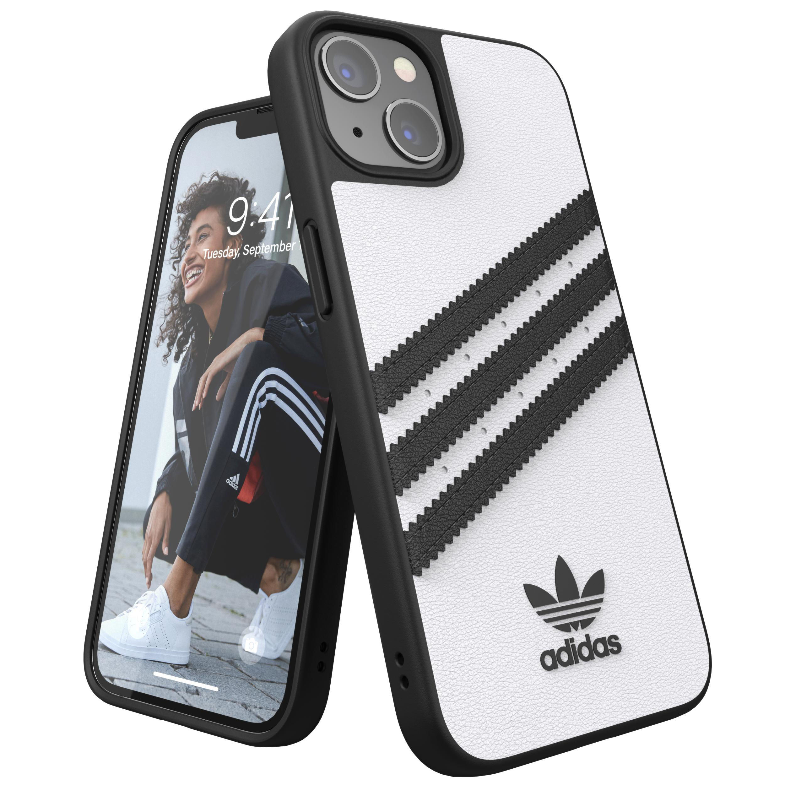 ADIDAS ORIGINALS Moulded Case, Backcover, Apple, iPhone 13, Schwarz/Weiß