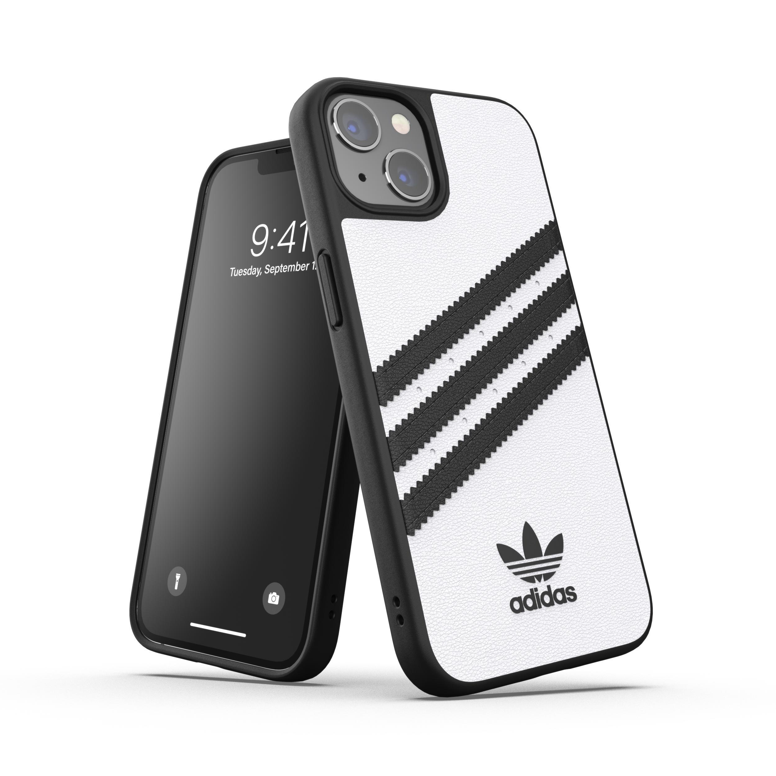 ADIDAS ORIGINALS Moulded Case, Backcover, Apple, iPhone 13, Schwarz/Weiß