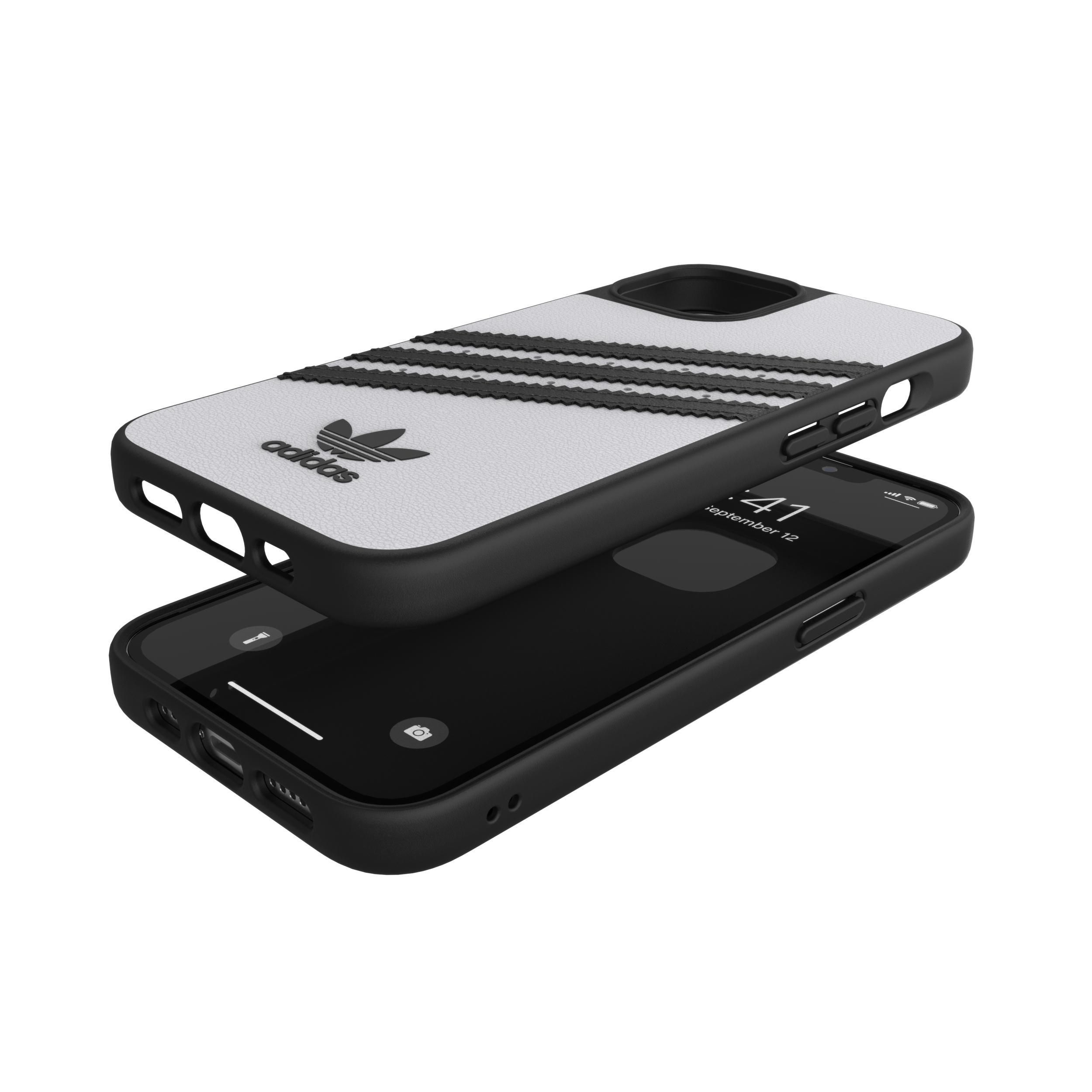 ADIDAS ORIGINALS Moulded Case, Backcover, Apple, iPhone 13, Schwarz/Weiß