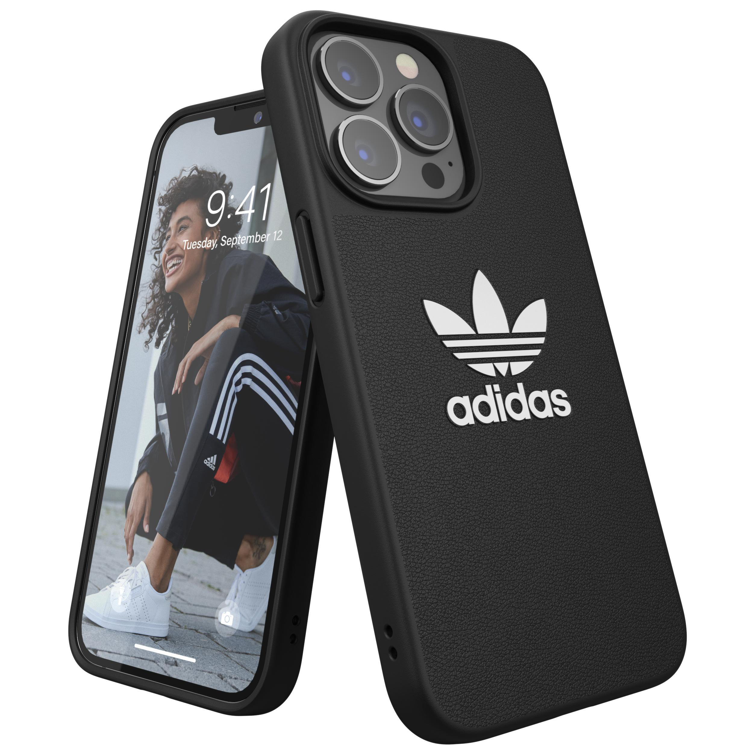 ADIDAS ORIGINALS Moulded Case BASIC, Backcover, Apple, iPhone 13 Pro, Schwarz/Weiß