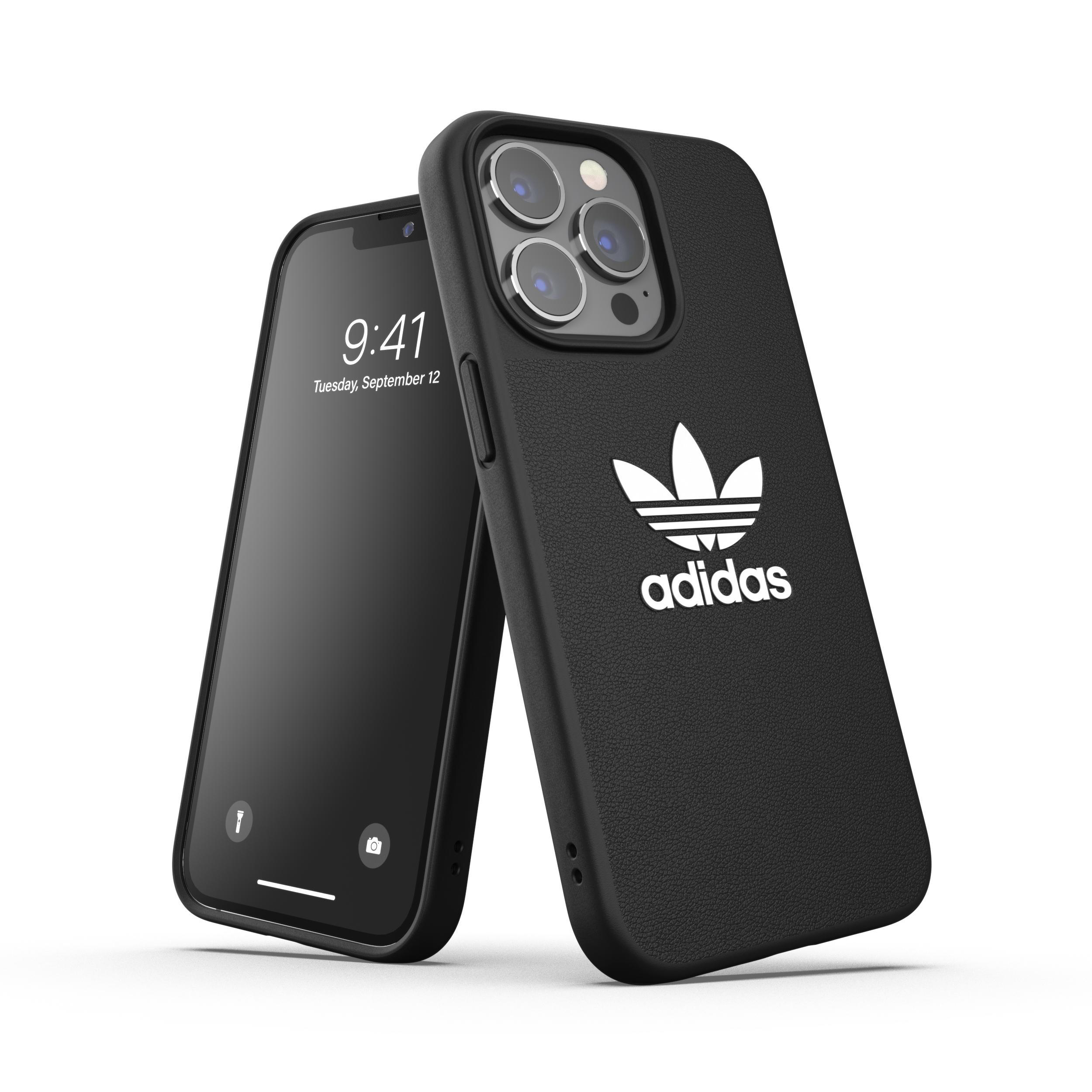 ADIDAS ORIGINALS Moulded Case BASIC, Backcover, Apple, iPhone 13 Pro, Schwarz/Weiß