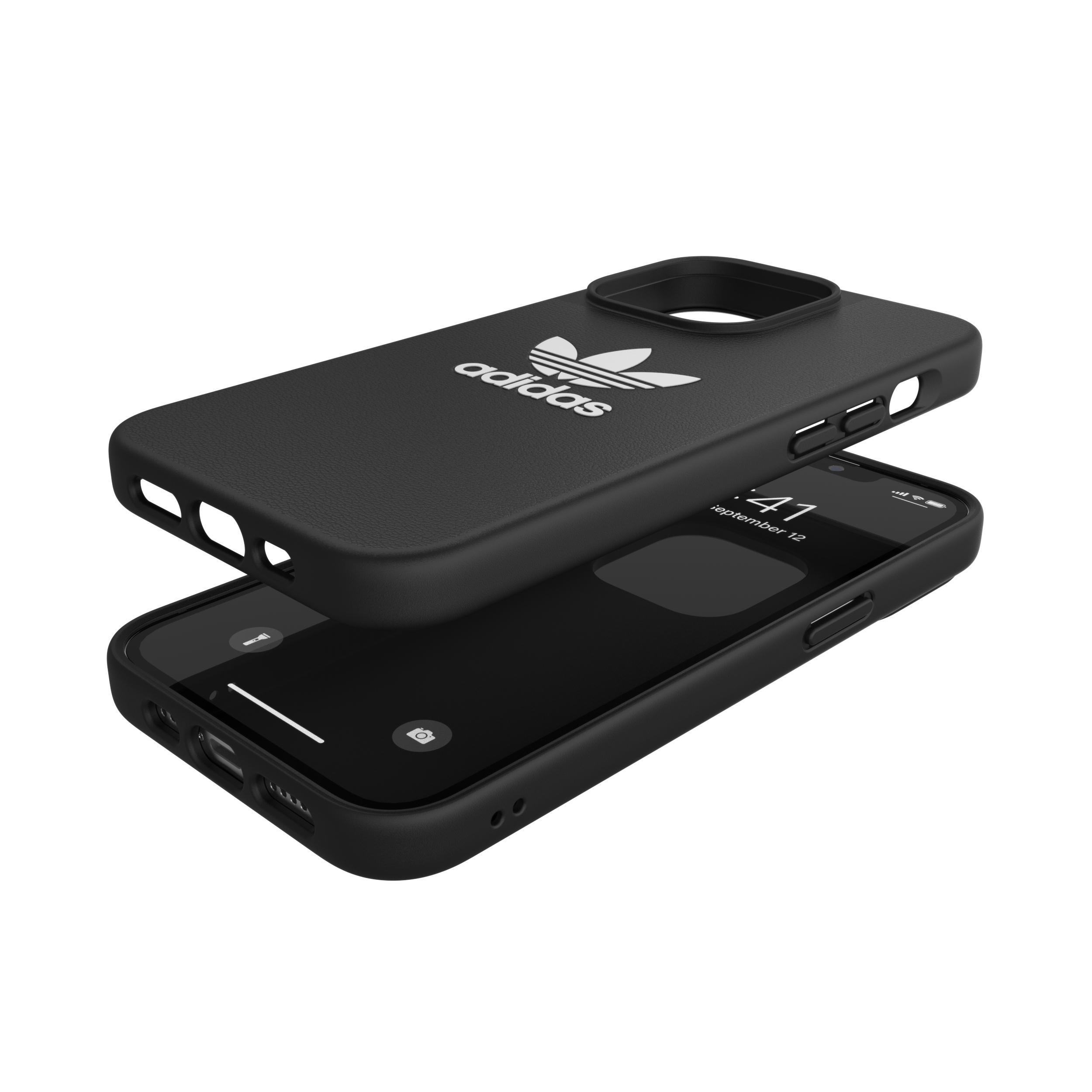 ADIDAS ORIGINALS Moulded Case BASIC, Backcover, Apple, iPhone 13 Pro, Schwarz/Weiß