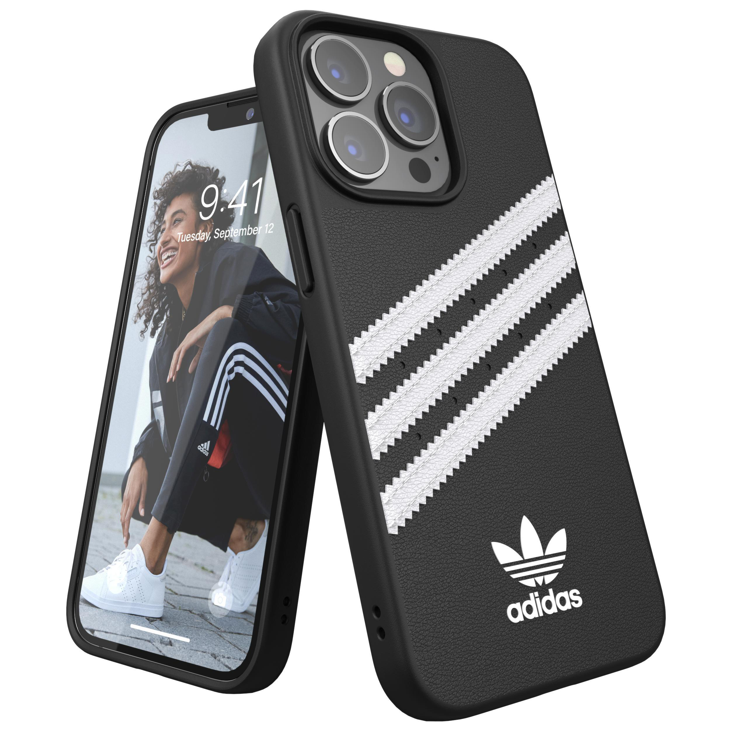ADIDAS ORIGINALS Moulded Case, Backcover, Apple, iPhone 13 Pro, Schwarz/Weiß