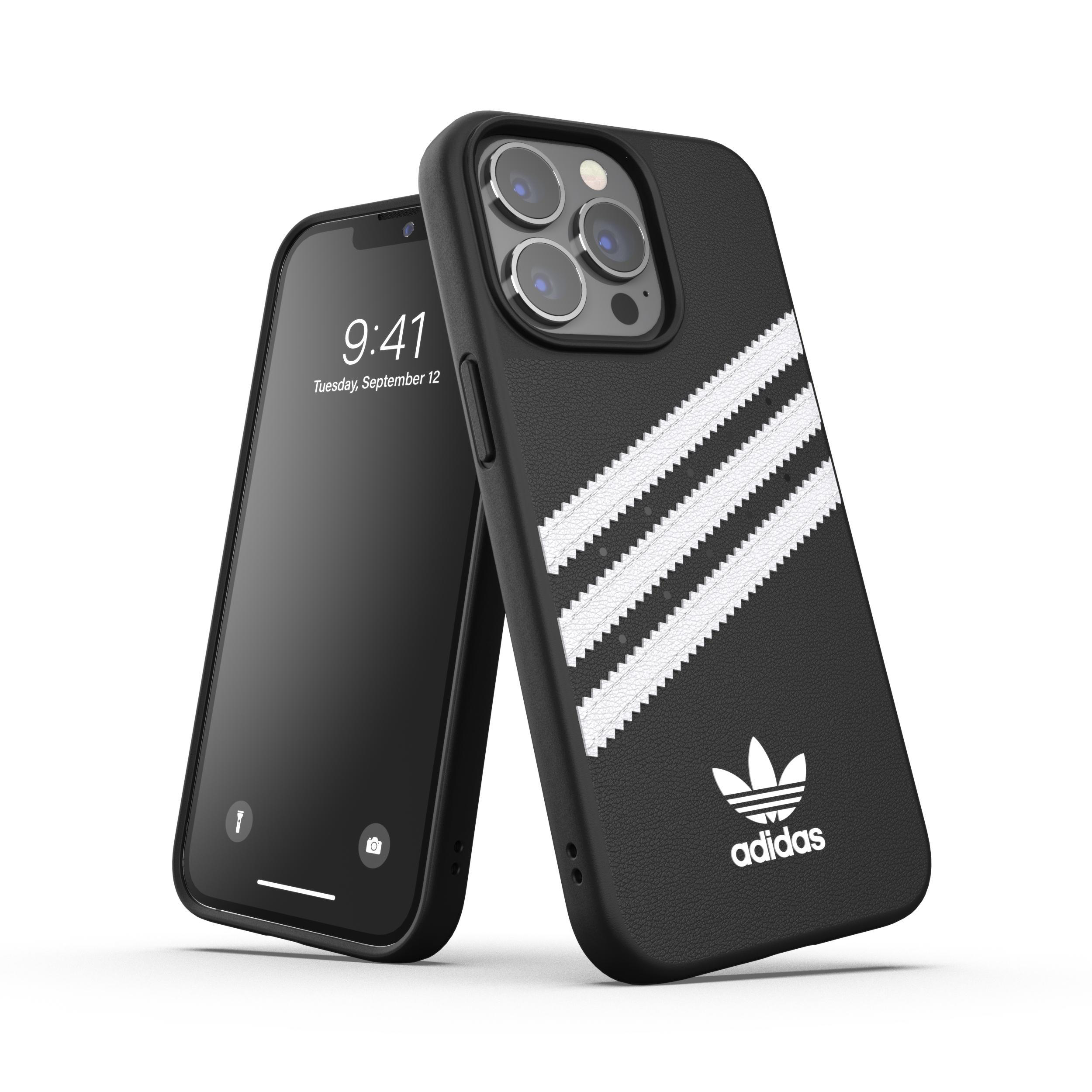 ADIDAS ORIGINALS Moulded Case, Backcover, Apple, iPhone 13 Pro, Schwarz/Weiß
