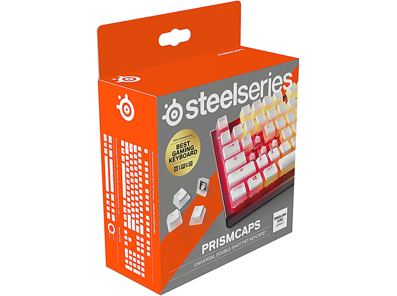 STEELSERIES Prismcaps UK Tuş Dizilimi Oyun Klavye Tuşu Beyaz_4