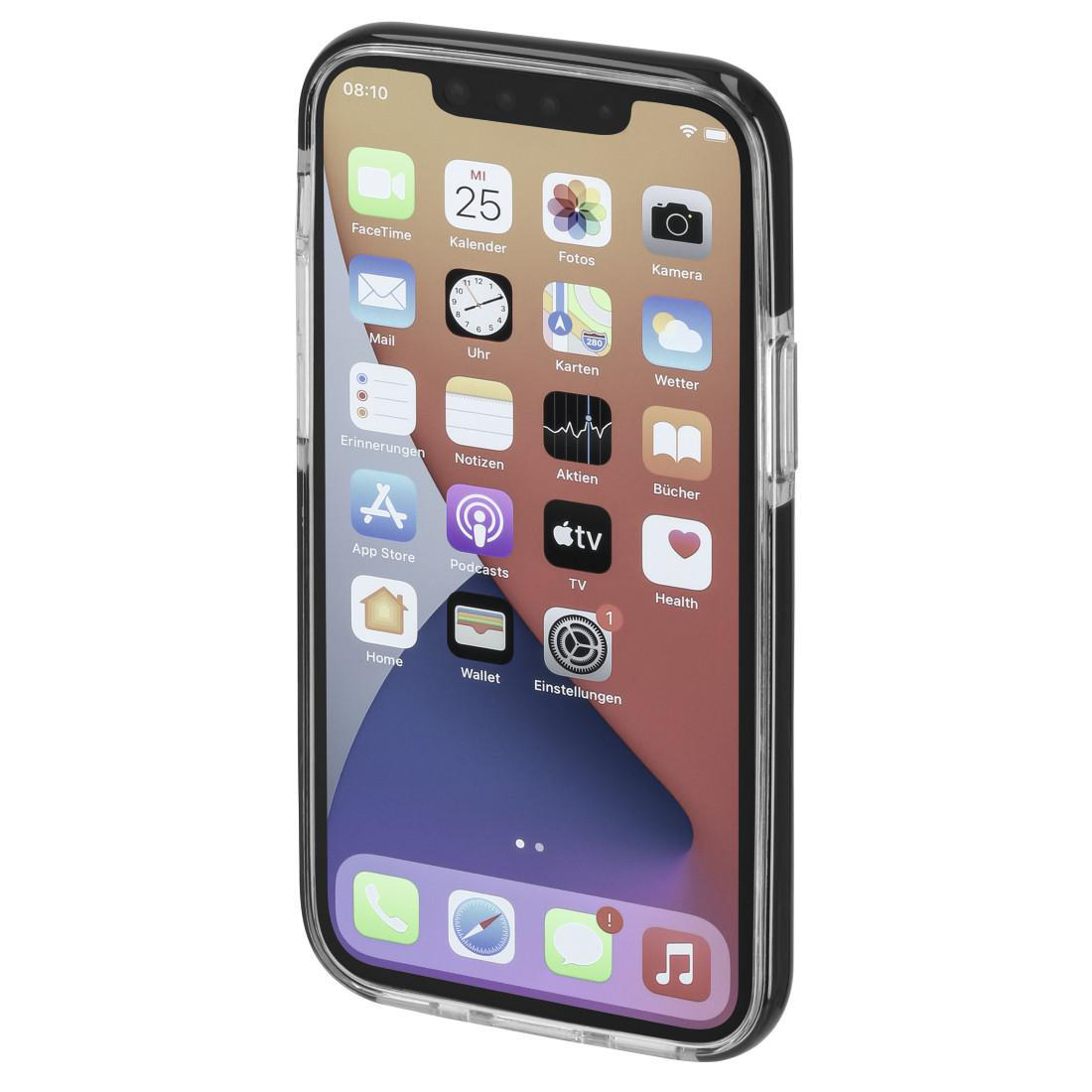 HAMA Protector, Pro, iPhone Schwarz/Transparent 13 Apple, Backcover