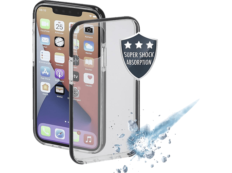 HAMA Protector, Backcover, iPhone Pro, 13 Schwarz/Transparent Apple