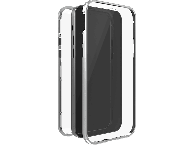 BLACK ROCK 360° Glass, iPhone Cover, Apple, 13 Pro, Full Silber