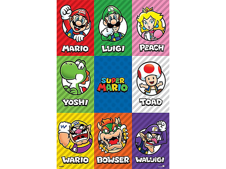 Großformatige Poster -AMERICA- Super Mario Poster Characters PYRAMID