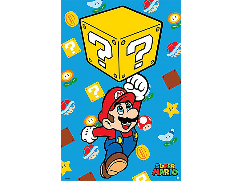 PYRAMID -AMERICA- Super Mario Poster Block Jump  Großformatige Poster