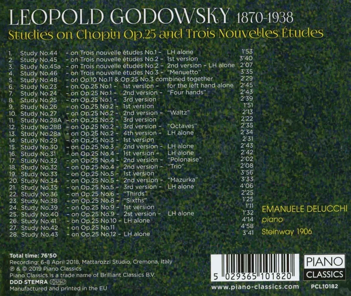 Emanuele Delucchi - Godowsky:Studies On Chopin op.25  - (CD)