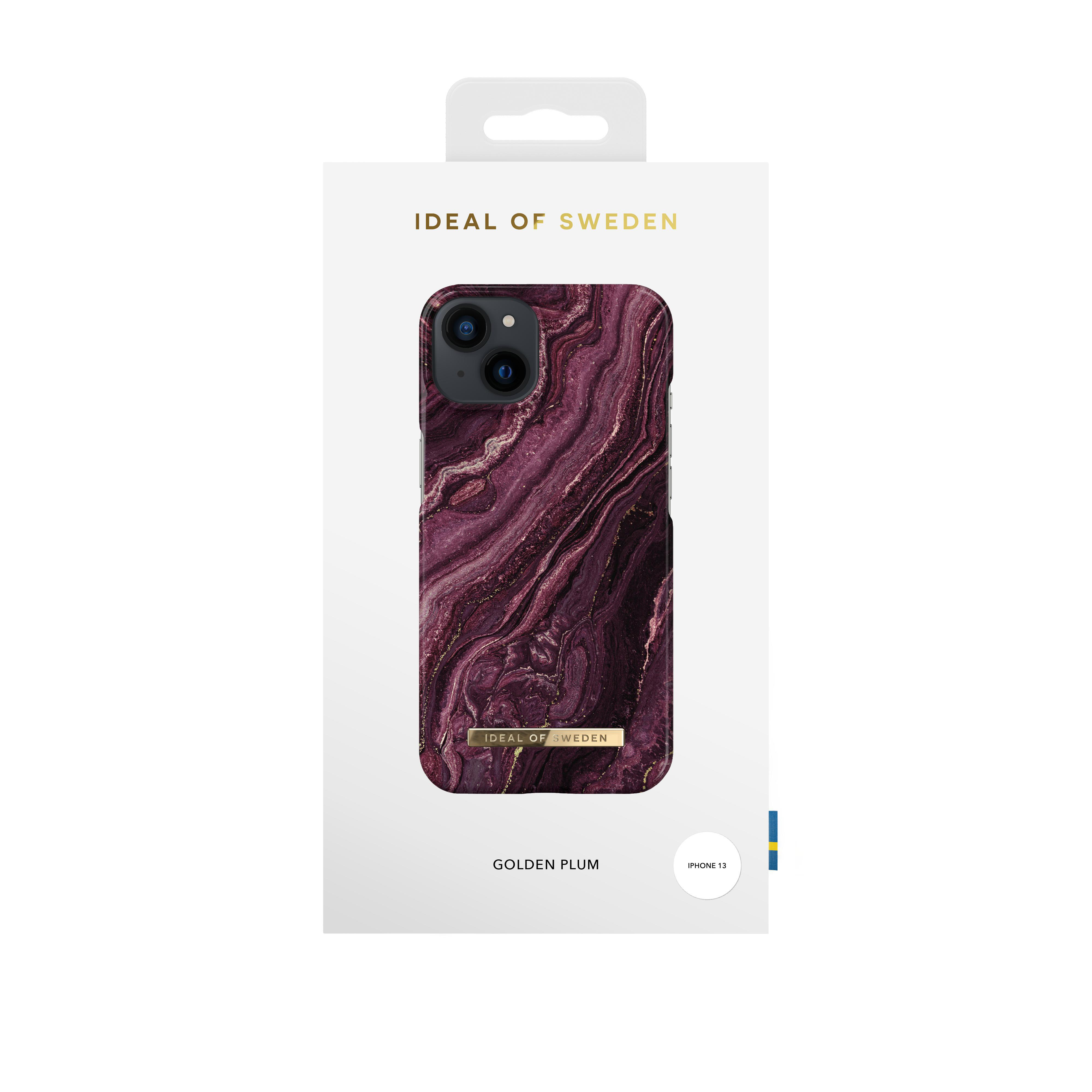 IDEAL OF SWEDEN Fashion iPhone 13, Golden Apple, Case, Plum Backcover