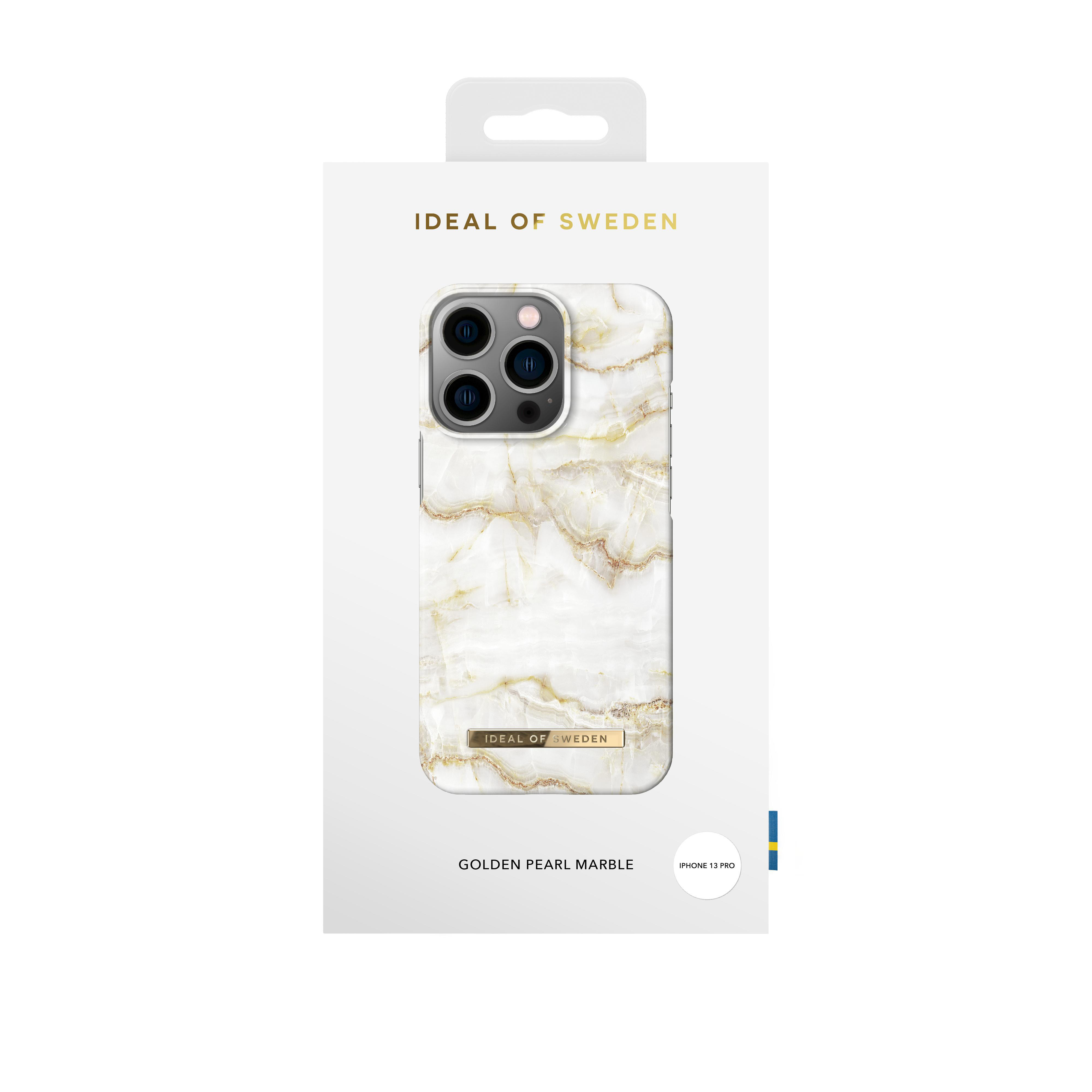 IDEAL OF SWEDEN Marble Pearl Case, iPhone Pro, Glolden Apple, Fashion Backcover, 13