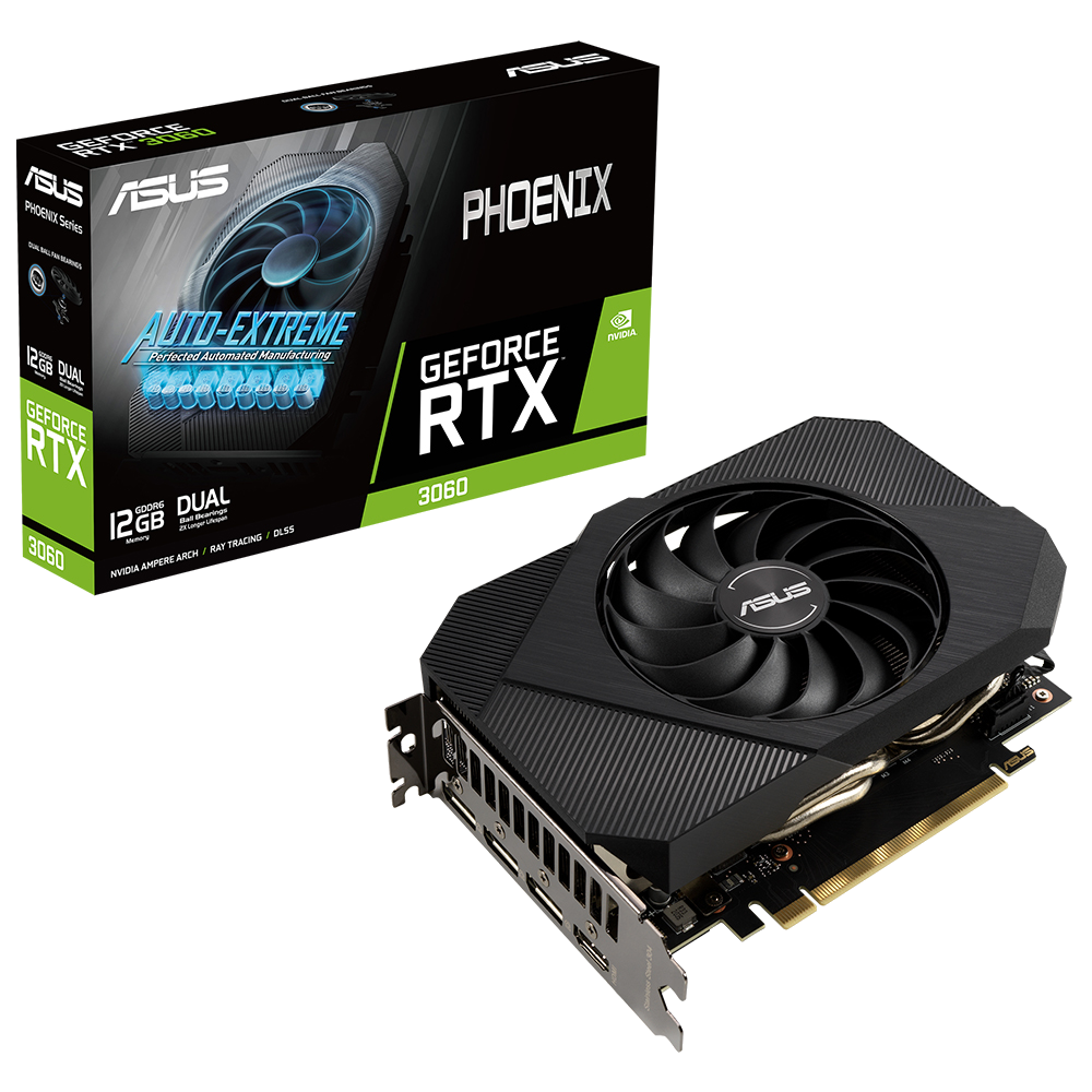 ASUS PH-RTX3060-12G-V2 NVIDIA 12GB GDDR6 192BIT 1807MHZ OC 1XHDMI