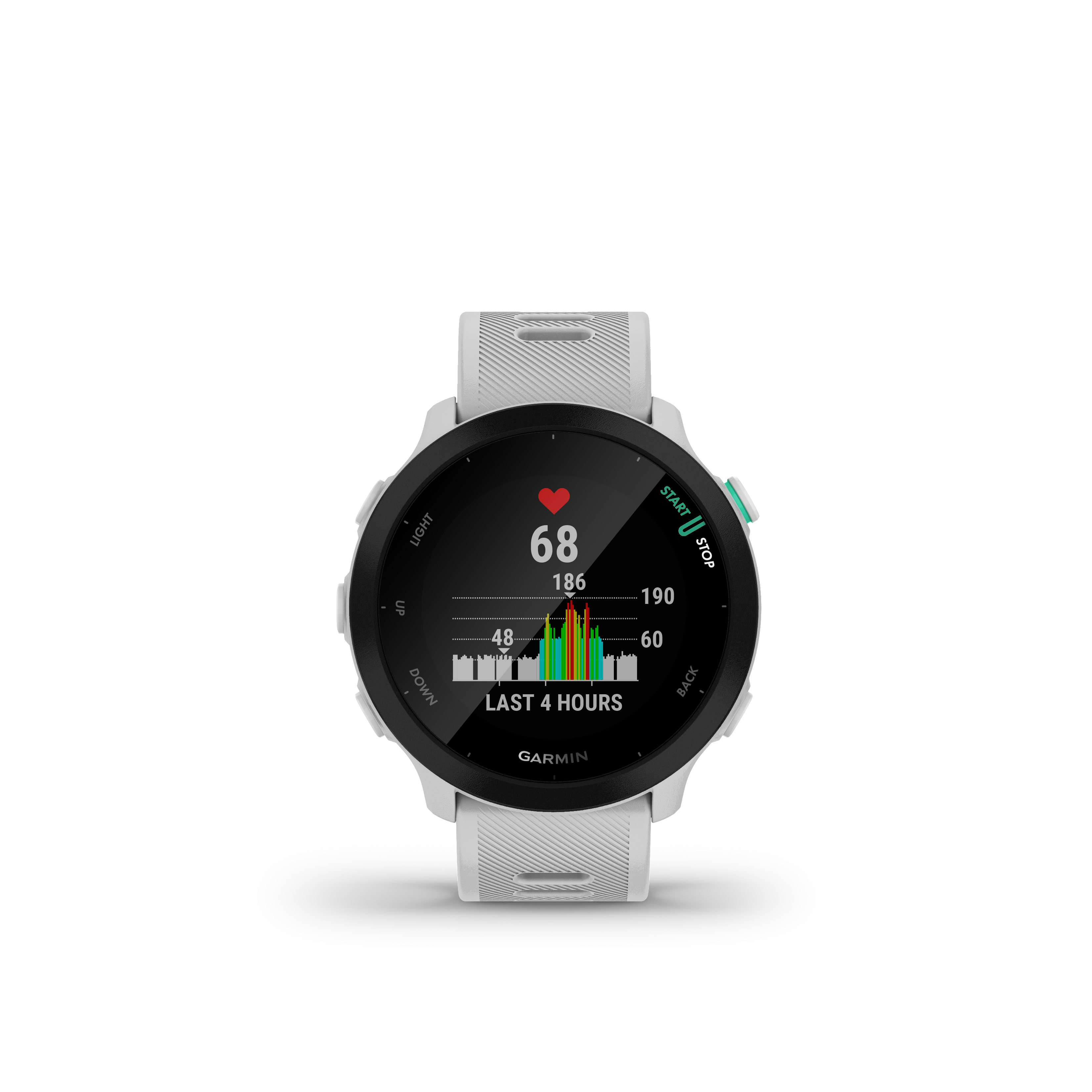 126-203 Forerunner Smartwatch, GARMIN Steinweiß mm, 55,