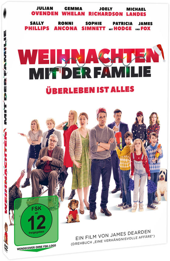 DVD-Cover des Films 'Weihnachten mit der Familie' mit Schauspielern, Titel und Bewertung.