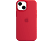 APPLE iPhone 13 mini MagSafe rögzítésű szilikon tok, piros (mm233zm/a)