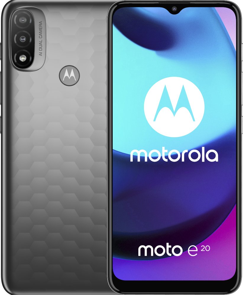 MOTOROLA Smartphone Moto E20 32 GB Graphite (PASY0006SE)