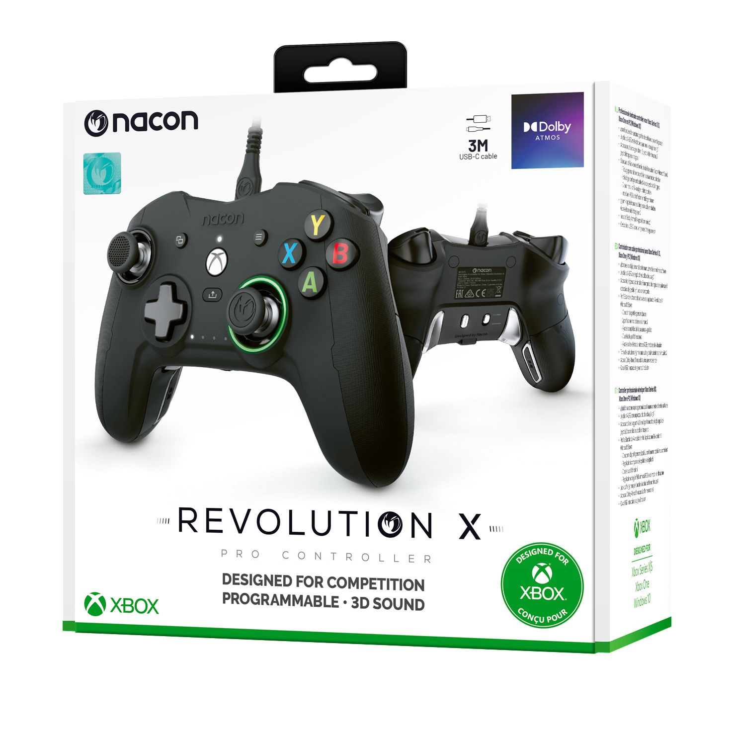 Schwarzer Nacon Revolution X Pro Controller für Xbox.
