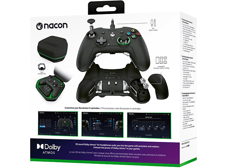 Thumbnail - NACON Revolution X Controller Schwarz für Xbox One, Series S, X, PC