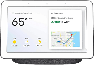 Asistente inteligente - Google Nest Hub, Asistente digital, Pantalla 7", Wi-Fi, Carbón