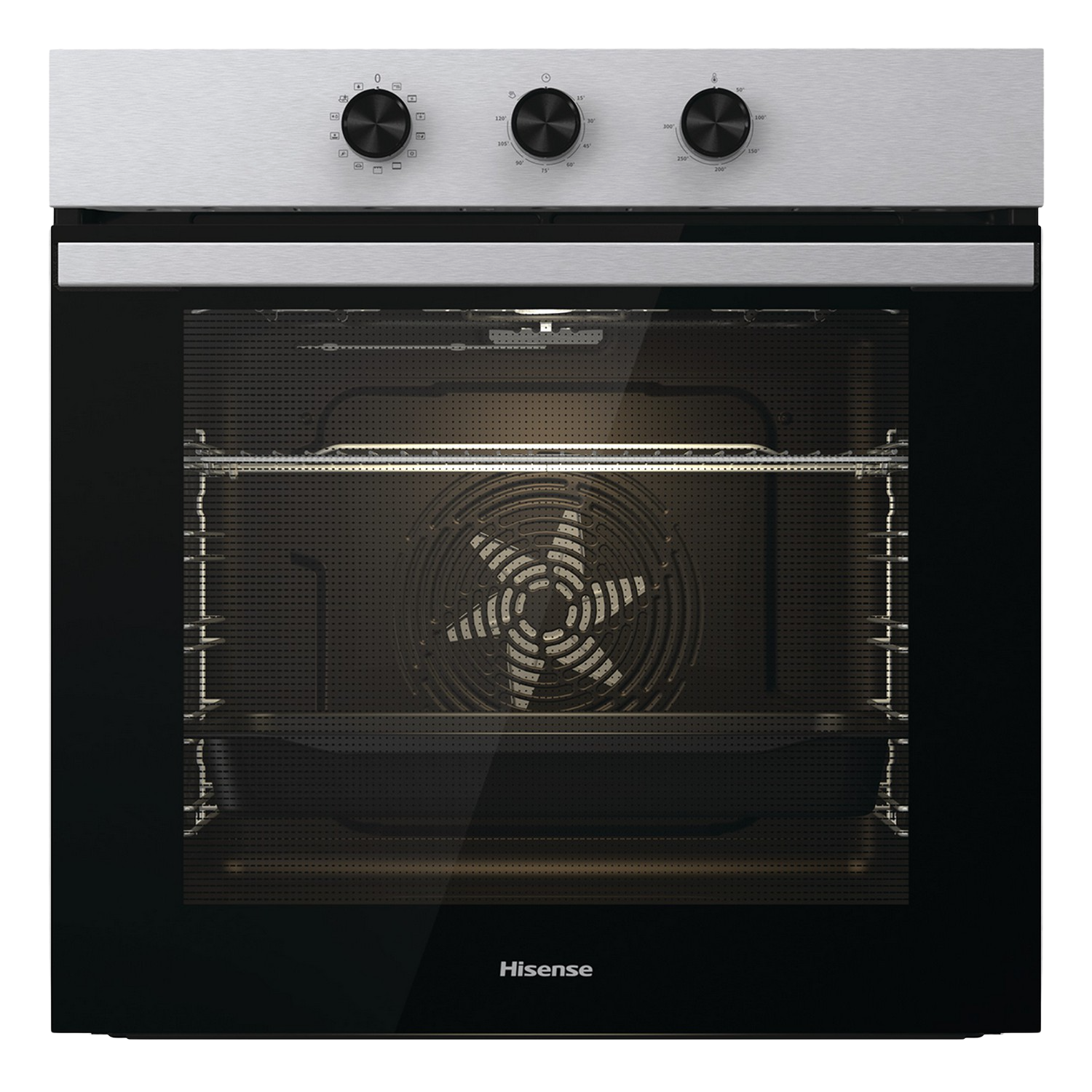 Horno - Hisense BI61111AX, 77 l, Integrable, Limpieza por vapor, 59.50 cm, Acero Inoxidable Gris