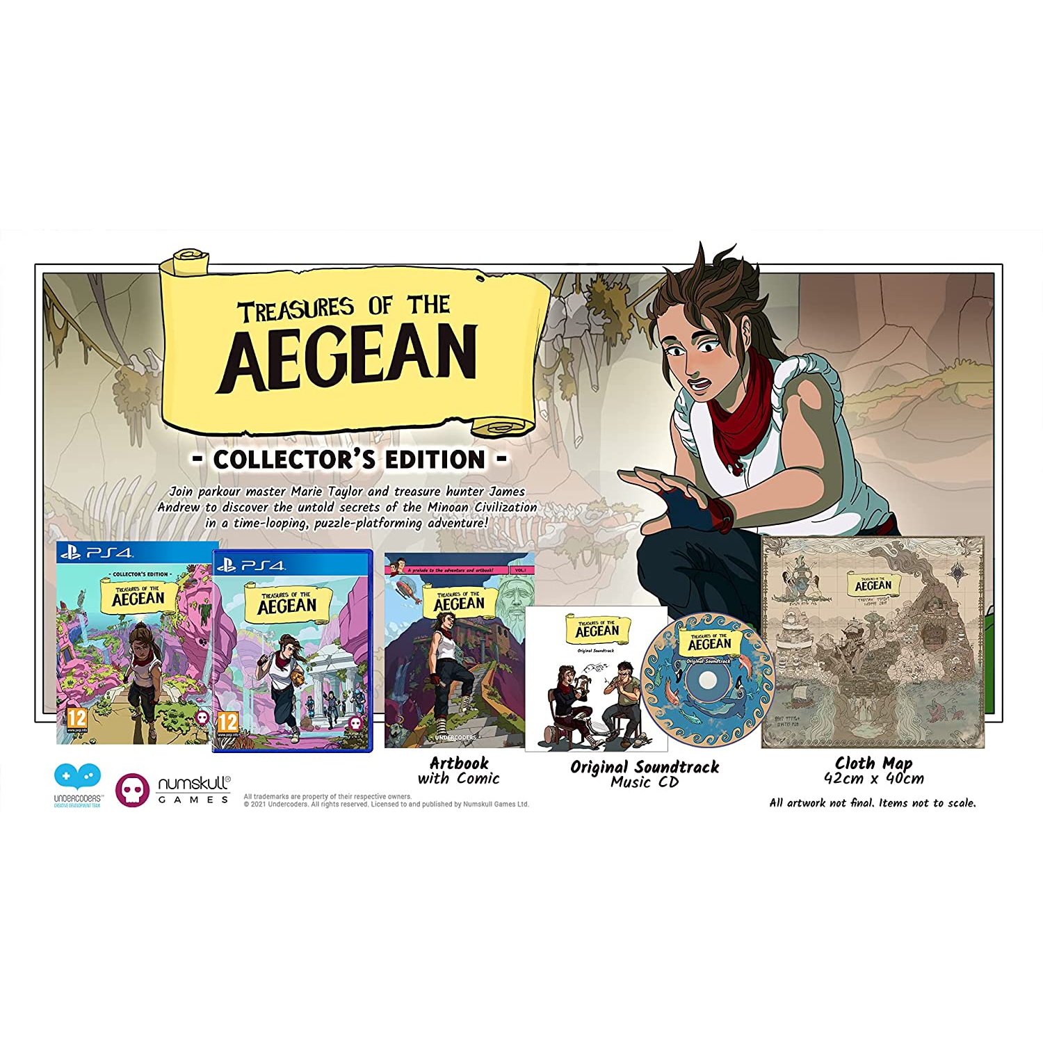 PS4 Treasures of the Aegean Collector's Edition + Libro + CD + Mapa